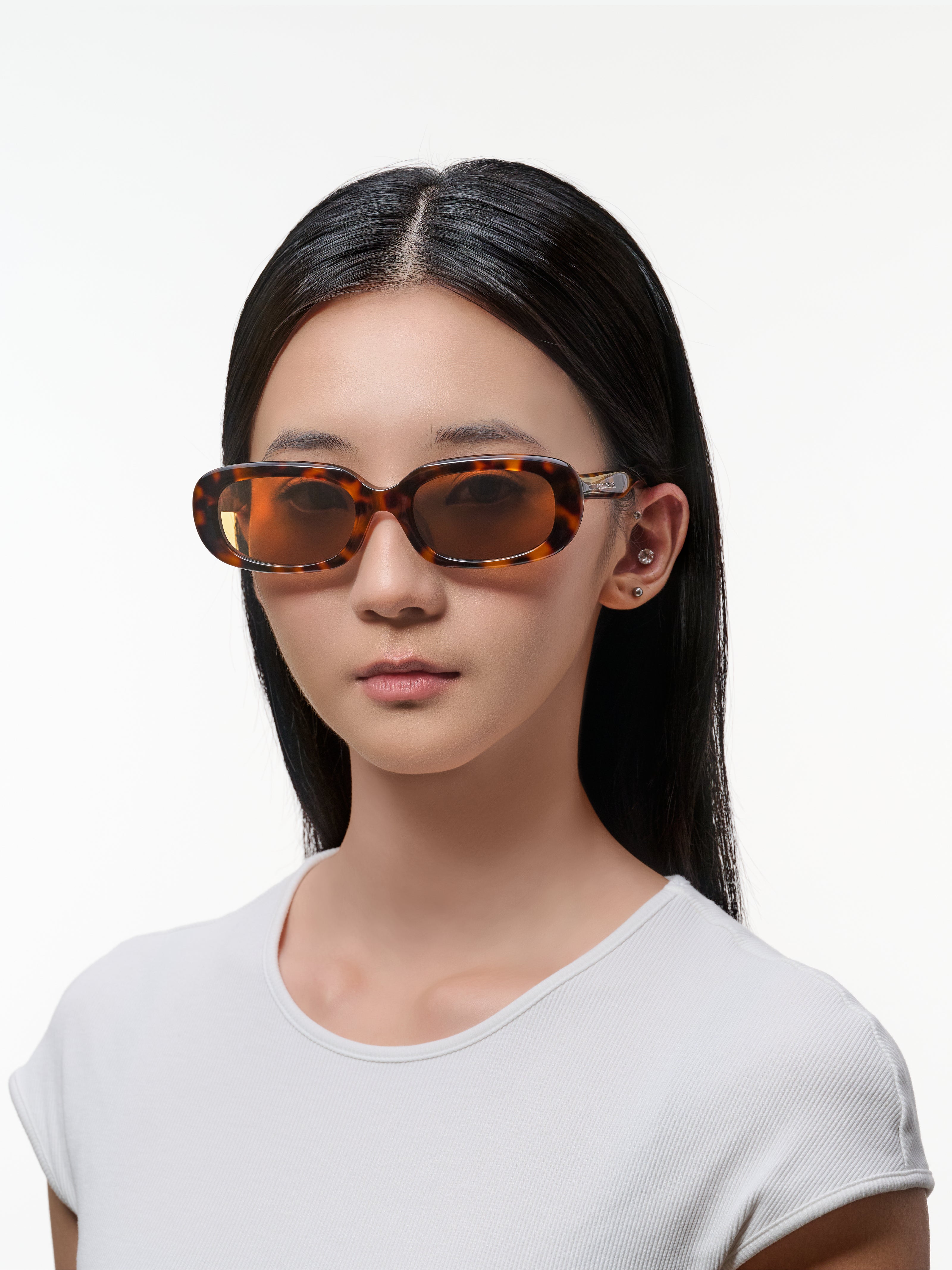 Havana Oval Sunglasses