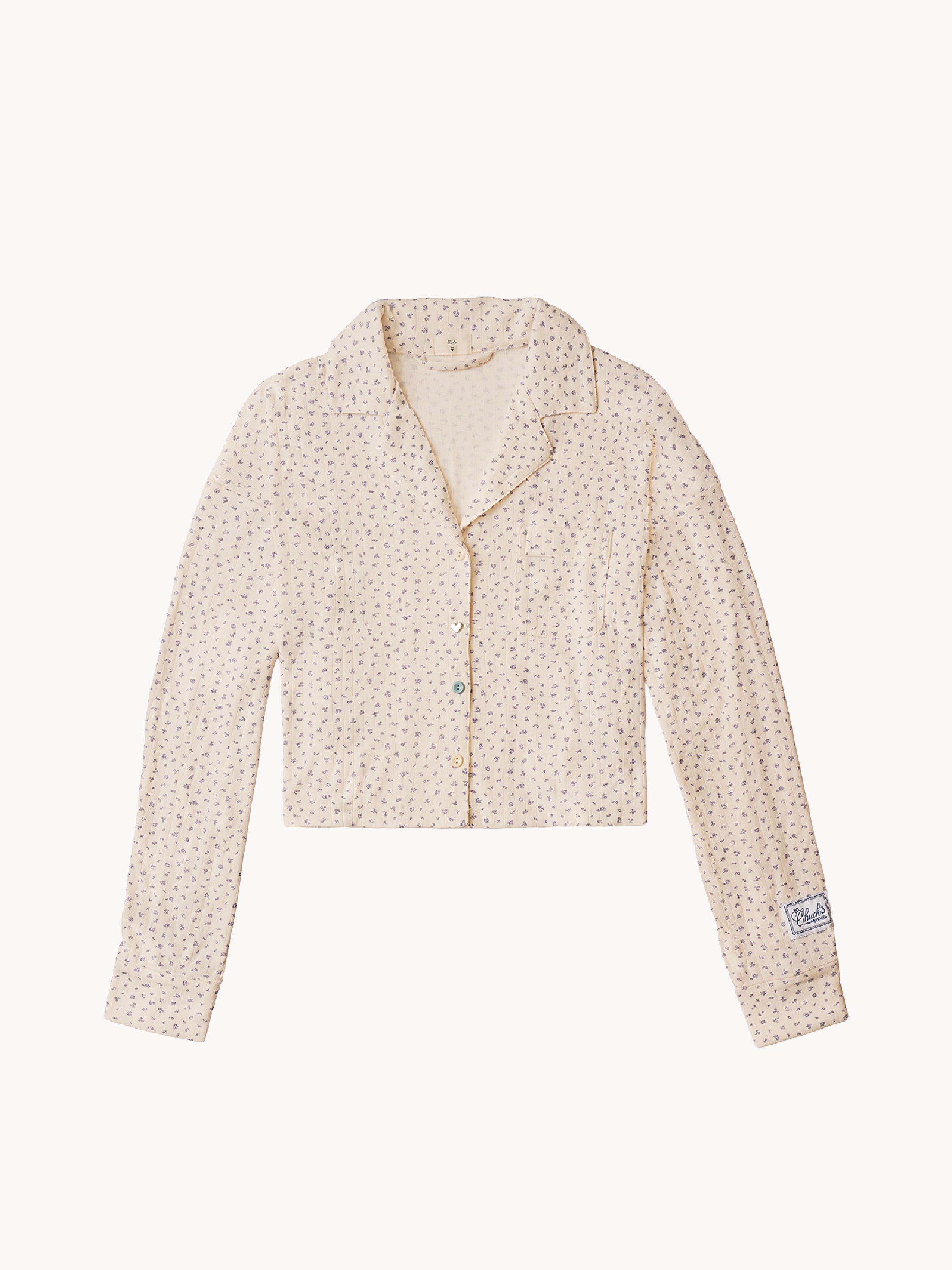 Daydream Boxy Cropped Long-Sleeved Top