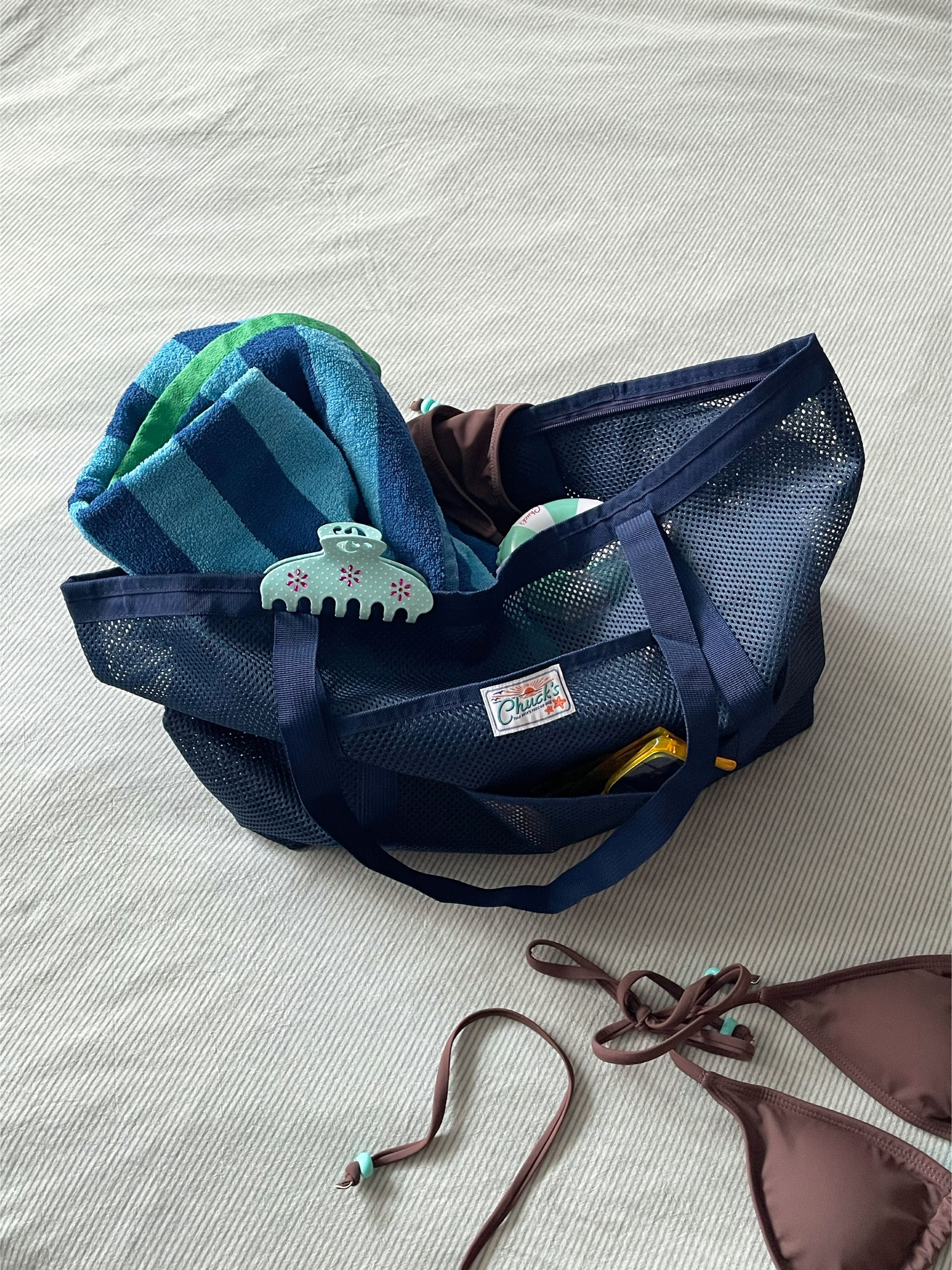 Beach Day Mesh Tote