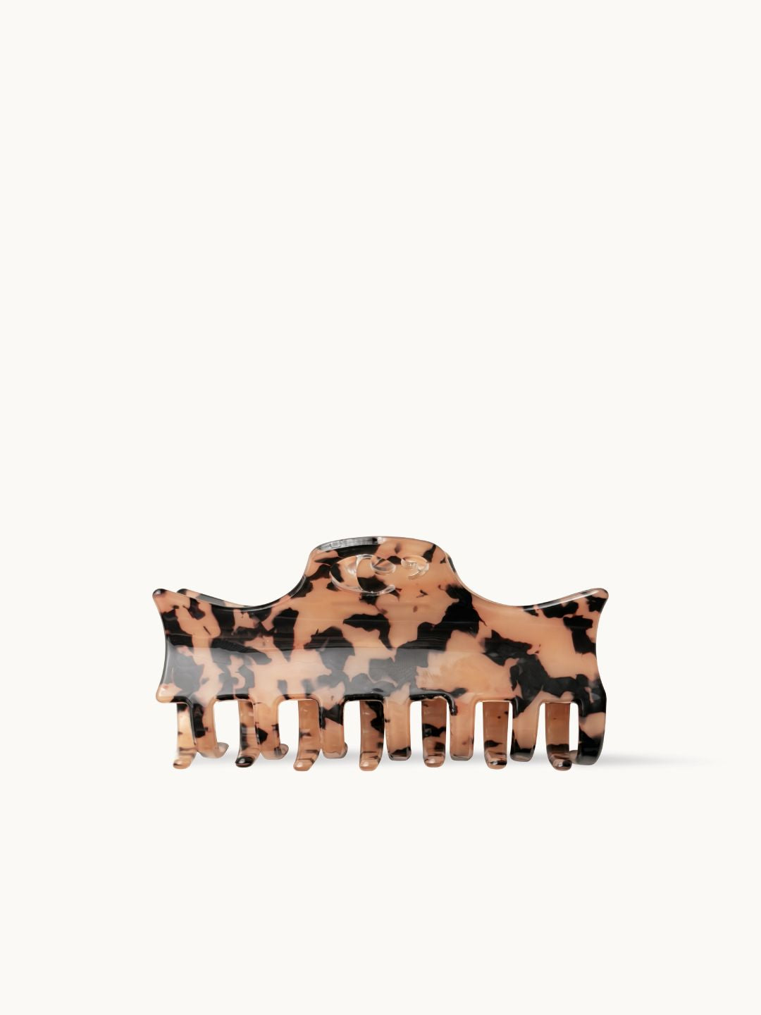 Tortoiseshell Claw Clip in Cream