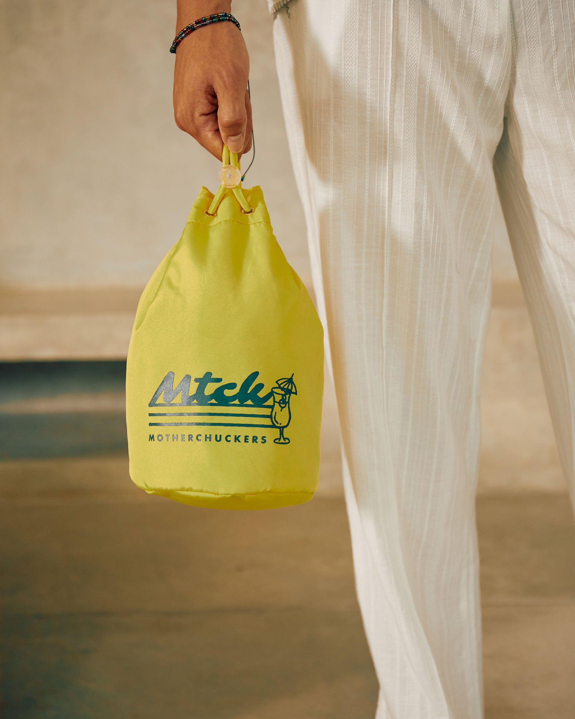 Yellow Teeny Tiny Nylon Pouch